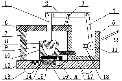 Automatic crushing device for traditional Chinese medicinal materials