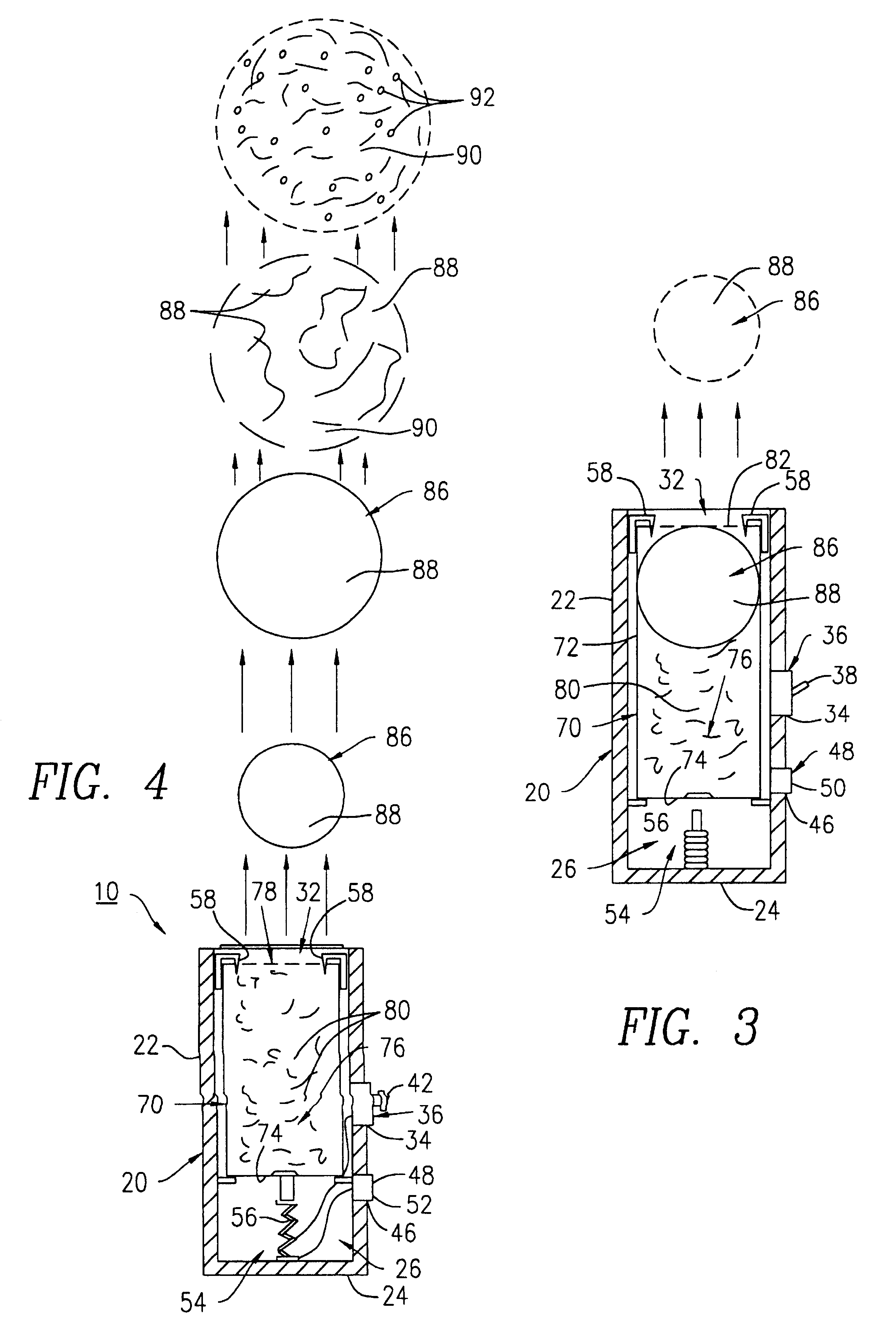 Compressed gas visual notification device for signaling distress
