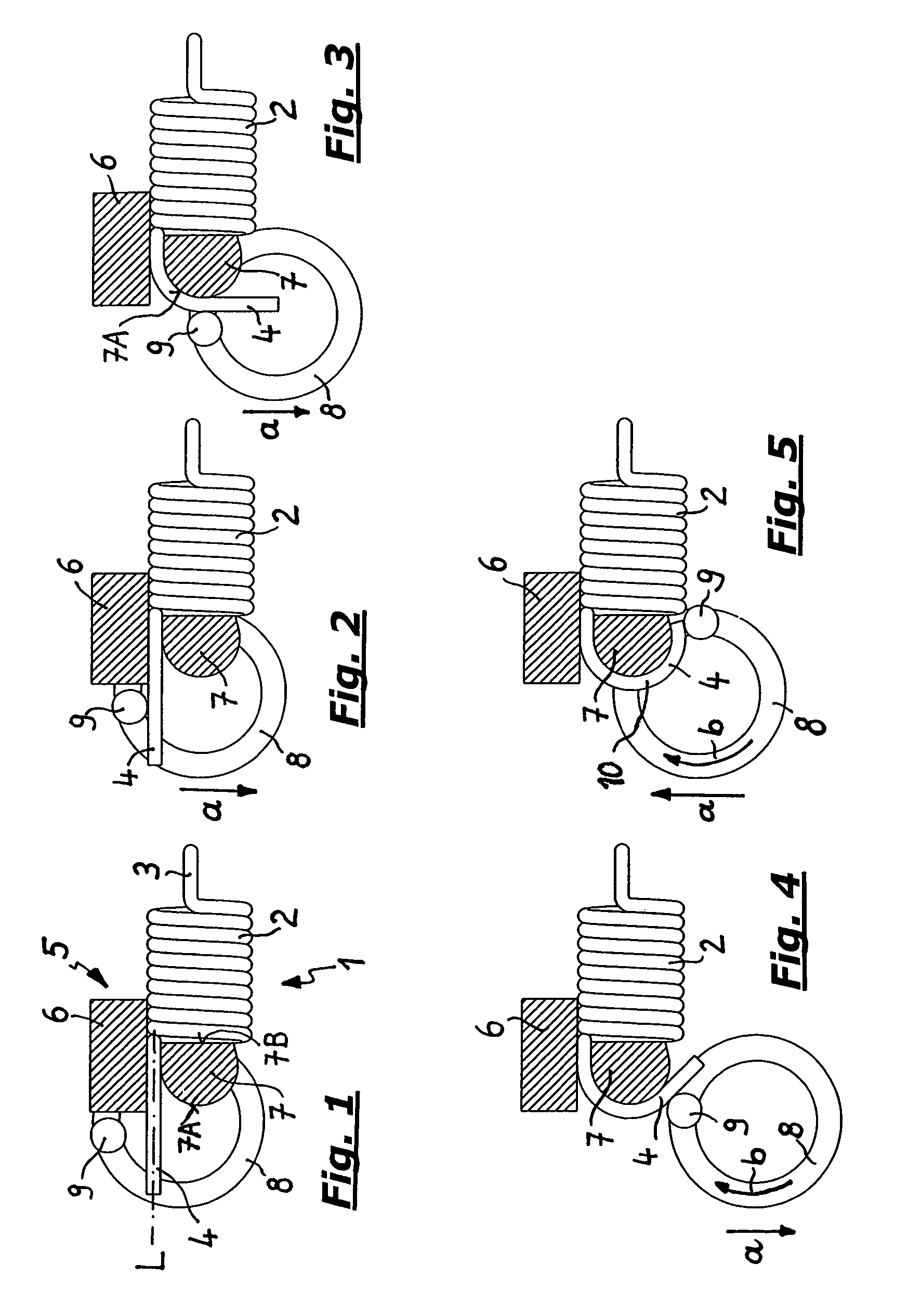 Method for producing an end lug of a spring member formed of a strand of wire, and apparatus for manufacturing same