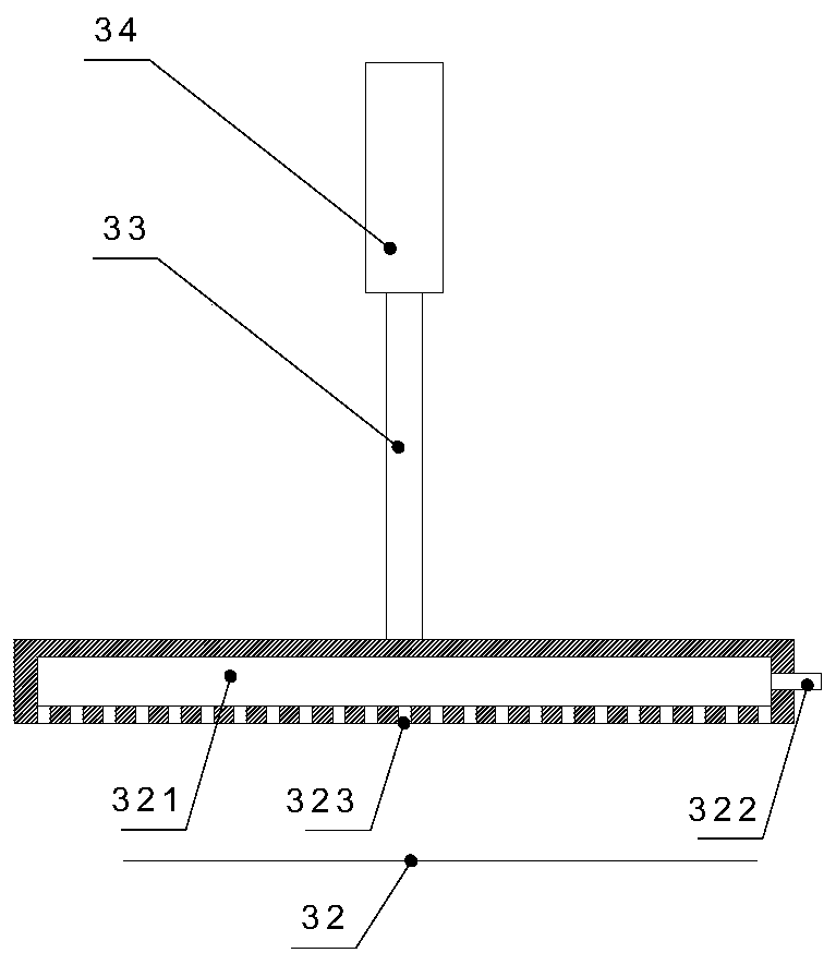 V-process molding film drawing device