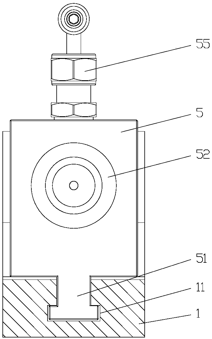 A sealing test device for flange instrument valves