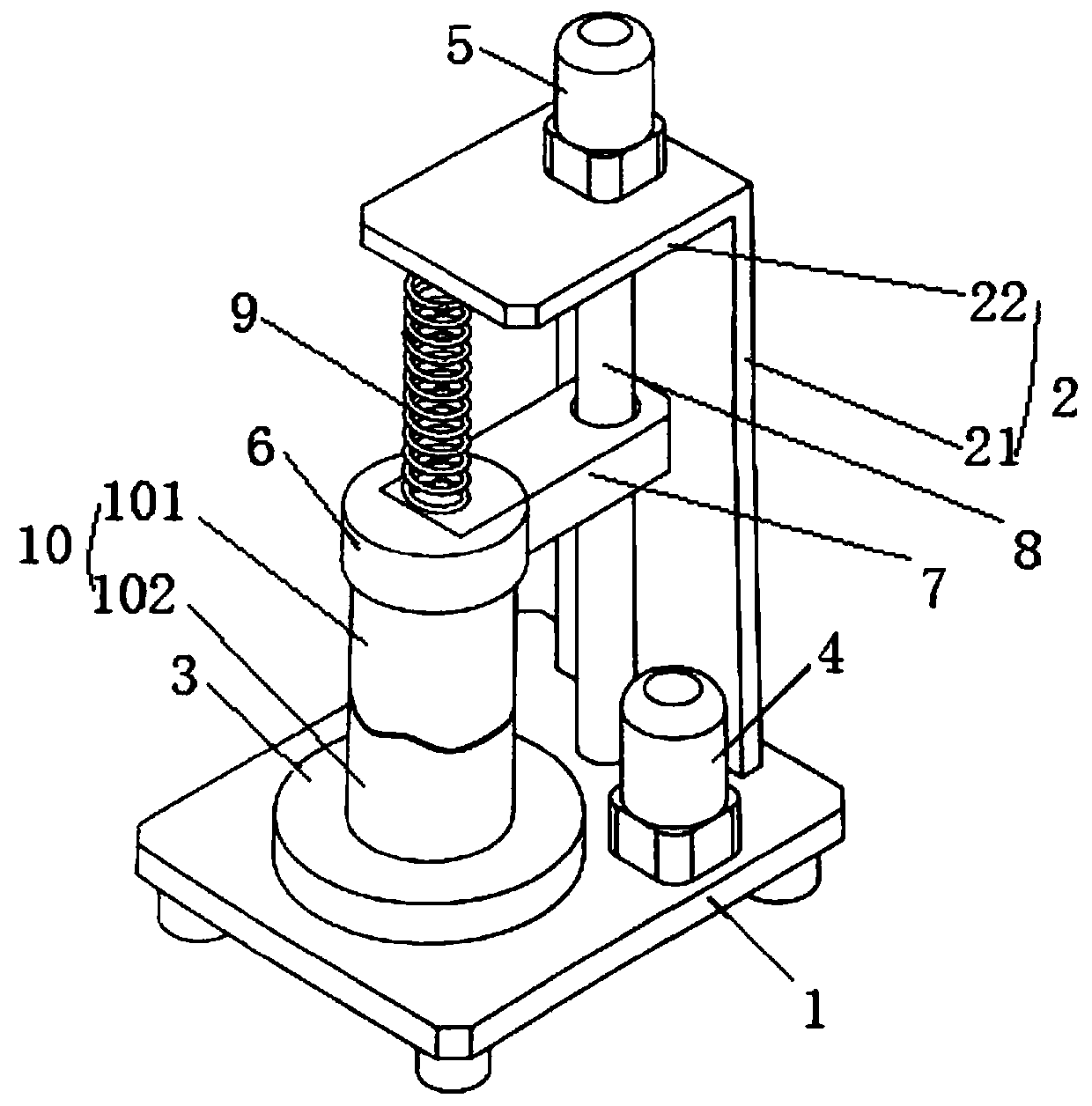 An automatic control device and method for realizing the contact state of circular rock joints