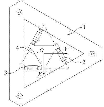 Parallel structure six-dimension force sensor