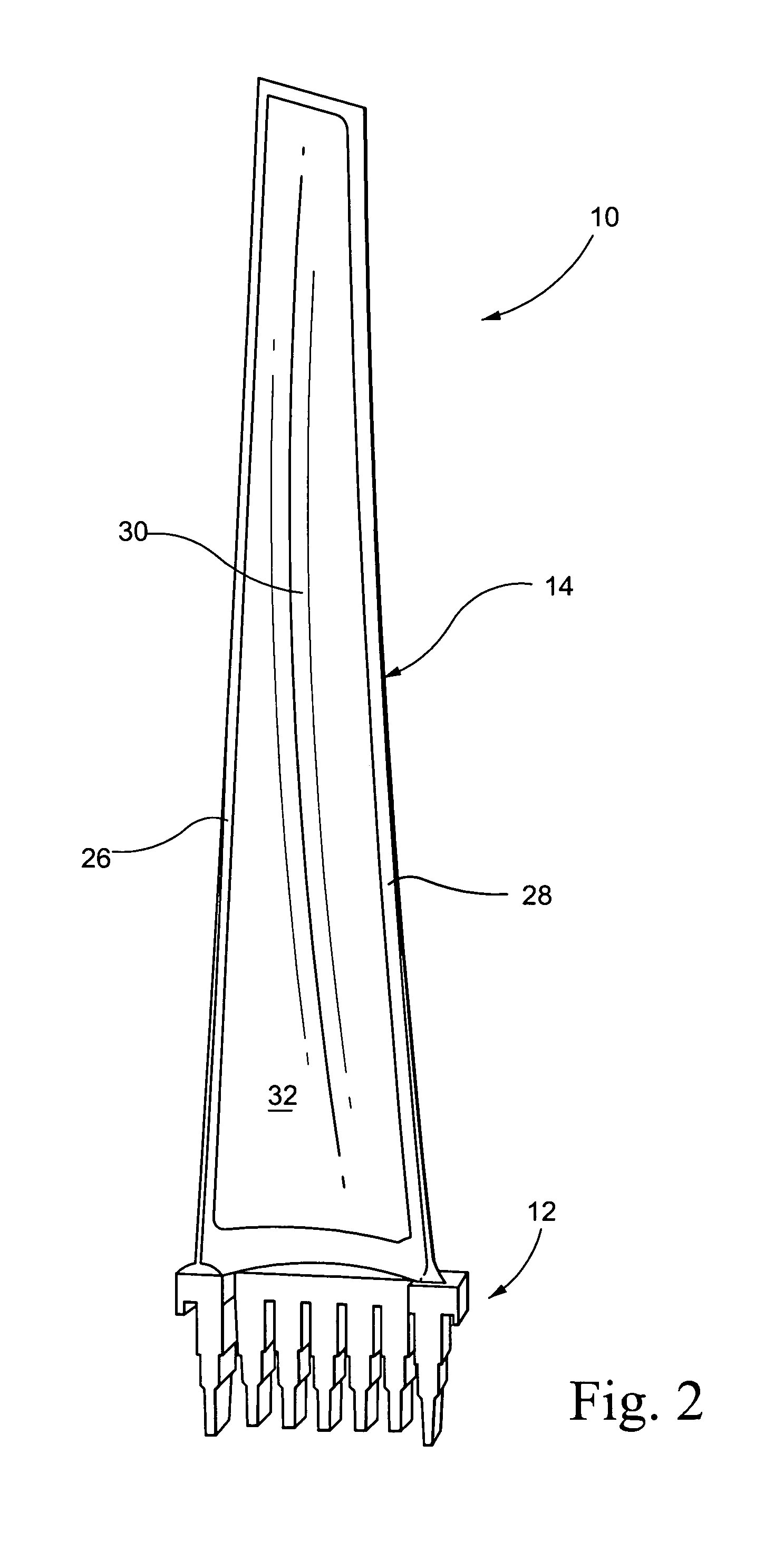 Mixed tuned hybrid blade related method