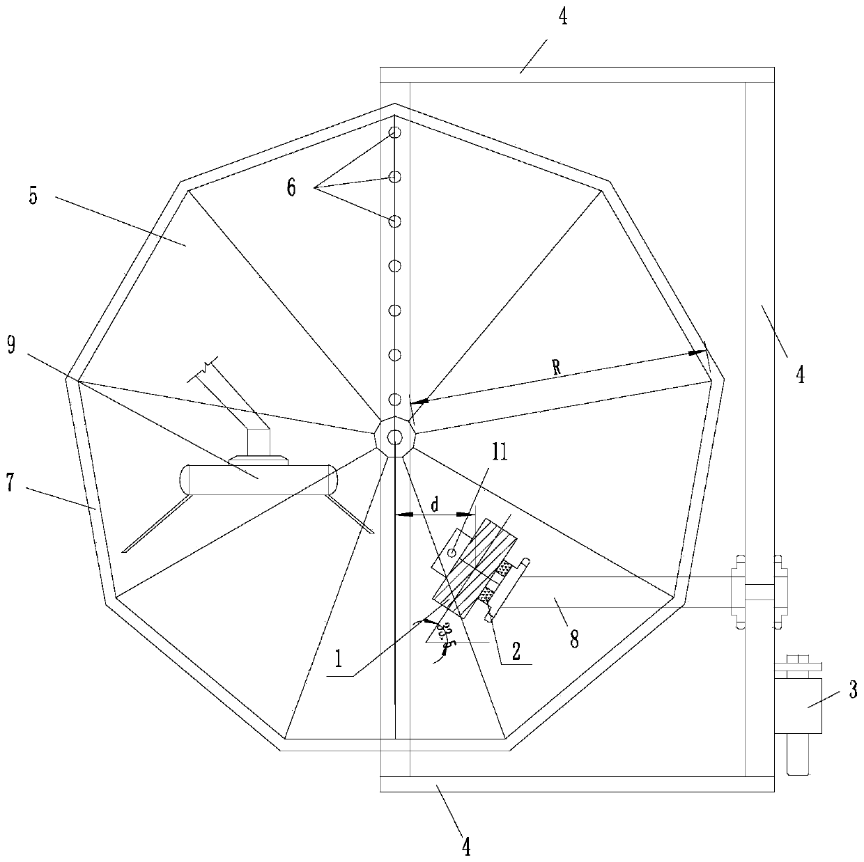 Testing system for scattering peeling resistance of large-aperture water discharging asphalt pavement and method thereof