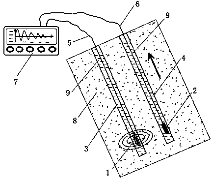 Method for correcting span during rock blasting damage cross-hole sound wave test