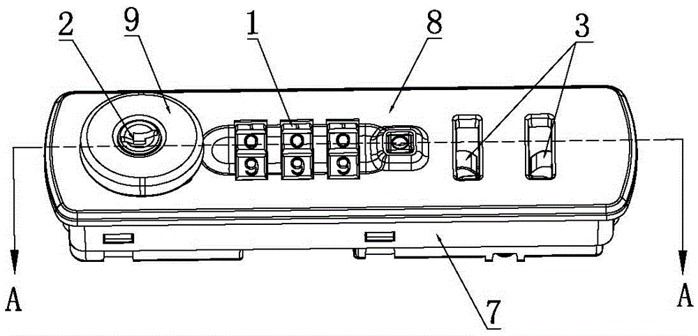 Zipper-type coded lock
