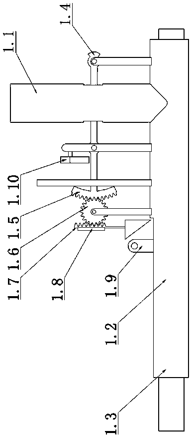 Mechanism capable of controlling nut impacting space and nut shell breaking device