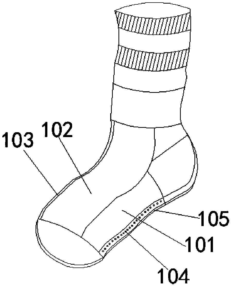 Long-distance running compression socks