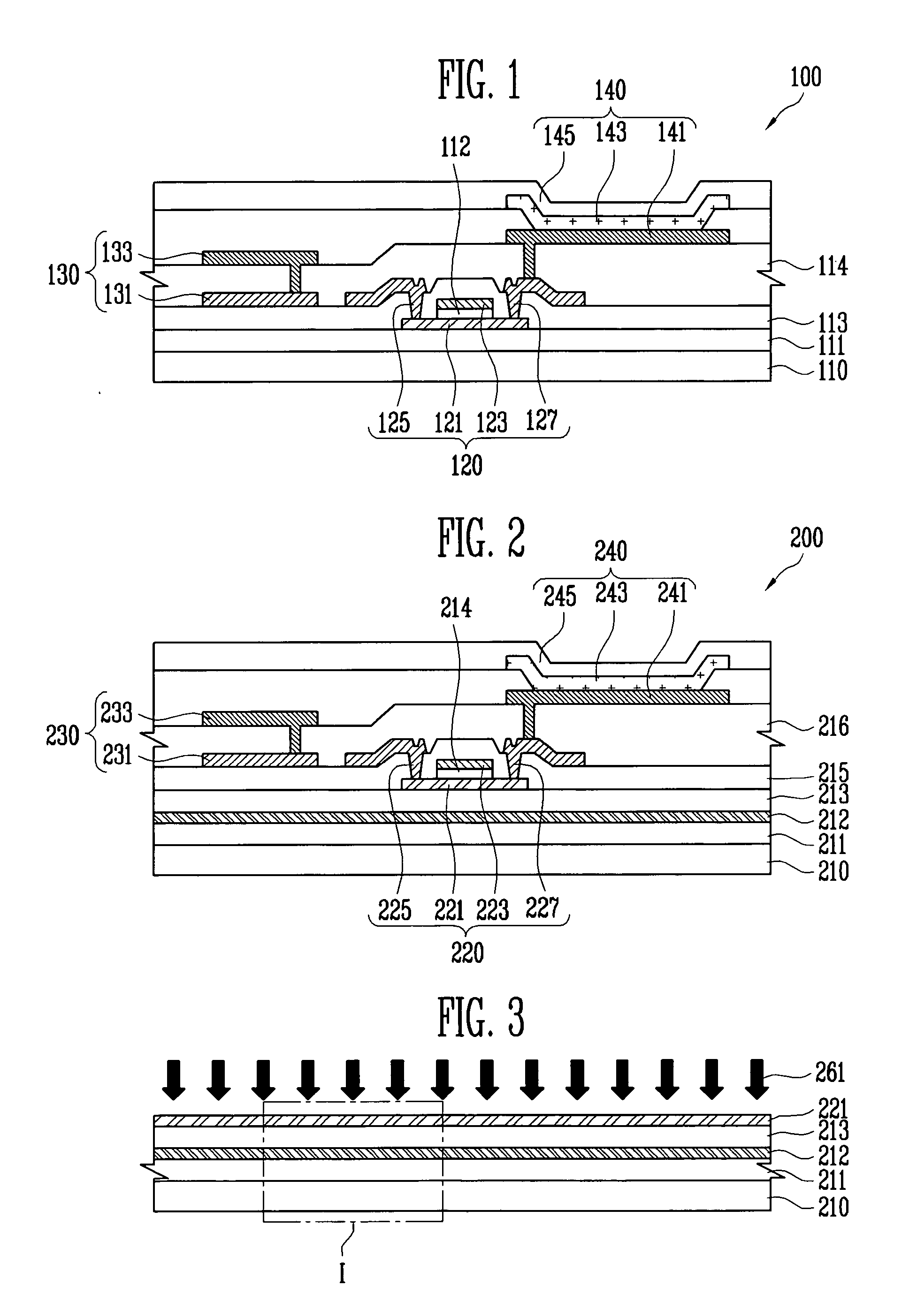 Active matrix driving display device and method of manufacturing the same