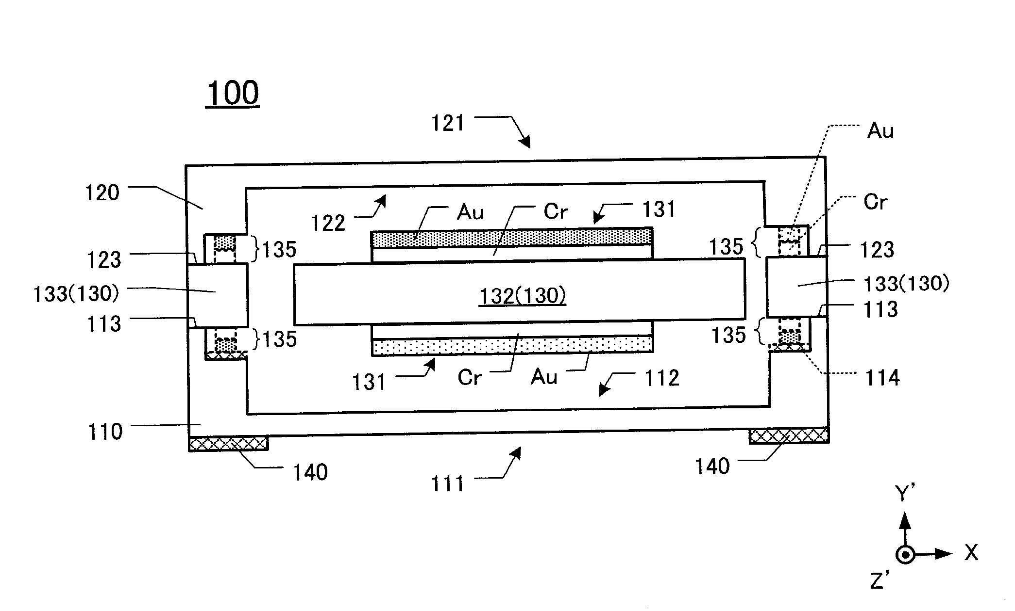Quartz Crystal Device Using At-Cut Quartz Substrate and Manufacturing the Same
