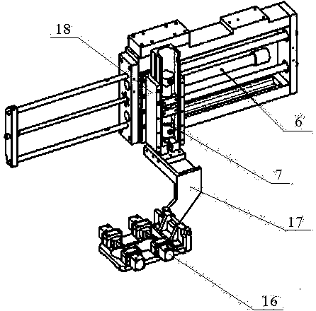 Double-mould turnover casting machine for casting piston