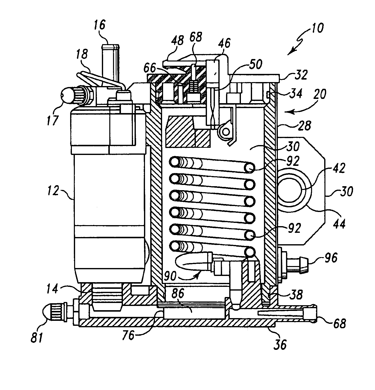 Fuel vapor separator for internal combustion engine