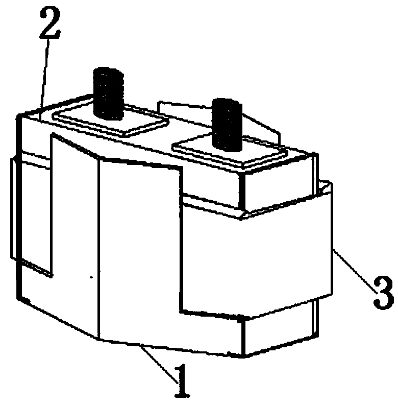 Square battery pack based on honeycomb structure