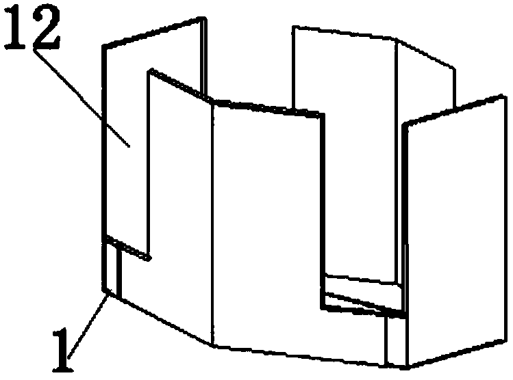 Square battery pack based on honeycomb structure