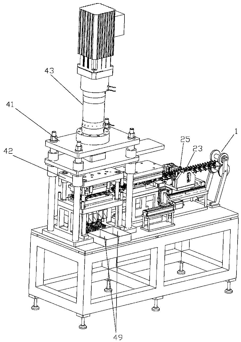 Electronic component online detection molding distribution equipment