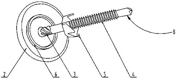 Self-expanding waterproof anti-loosening connecting assembly