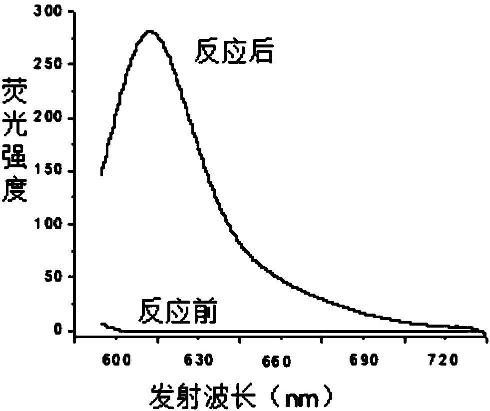 A bodipy-like dye that generates near-infrared fluorescence in situ and its preparation and application