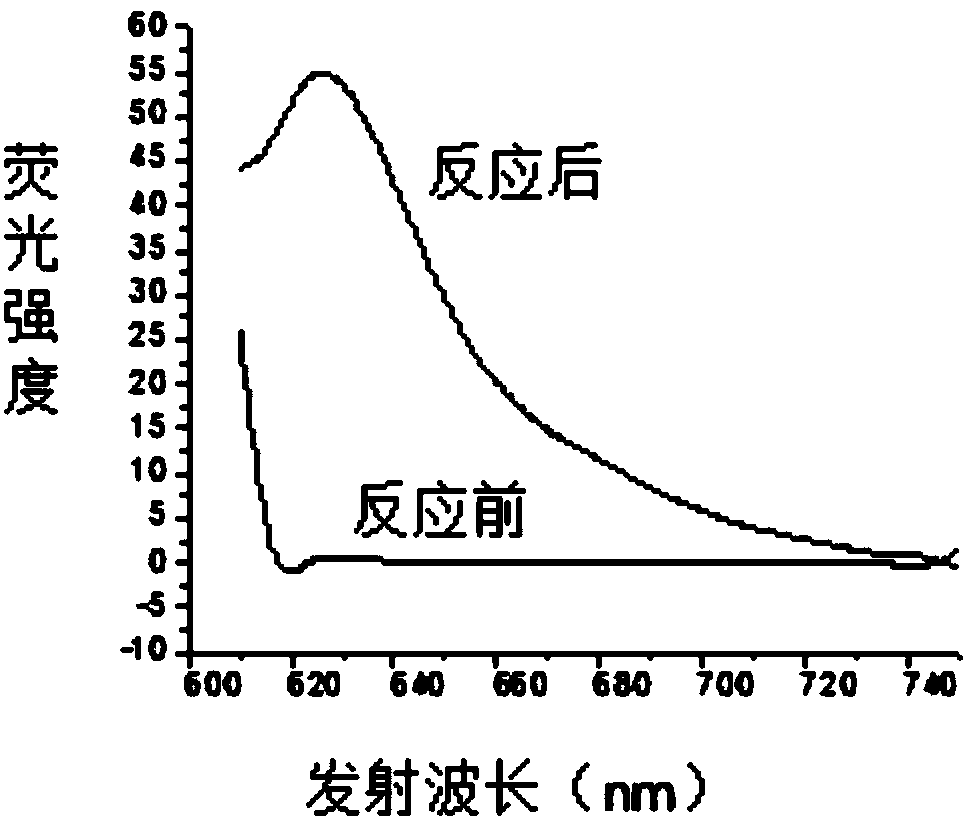 A bodipy-like dye that generates near-infrared fluorescence in situ and its preparation and application