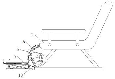 Joint treatment device for rehabilitation nursing of elderly