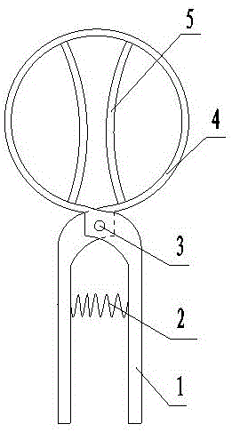 Manually-assisted electric handheld spring plate variable-diameter waxberry branch clamping type girdling device