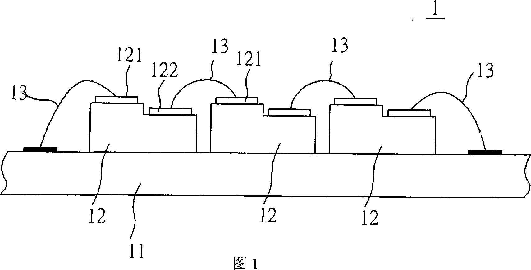 LED and its making method