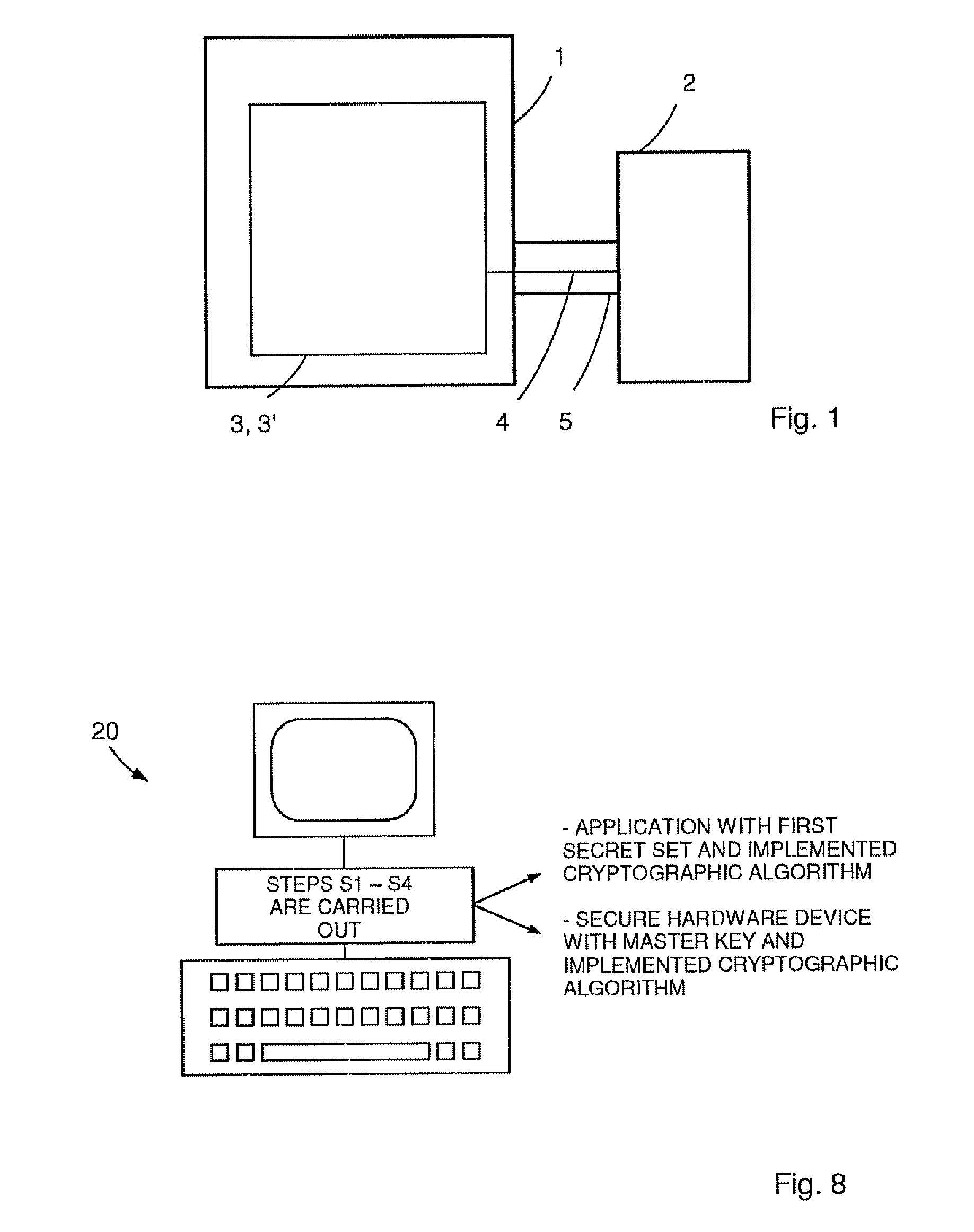Method for secure communication between a secure hardware device and a computer and apparatus for changing a shared secret for generating a session key for a secure communication between a secure hardware device and a computer