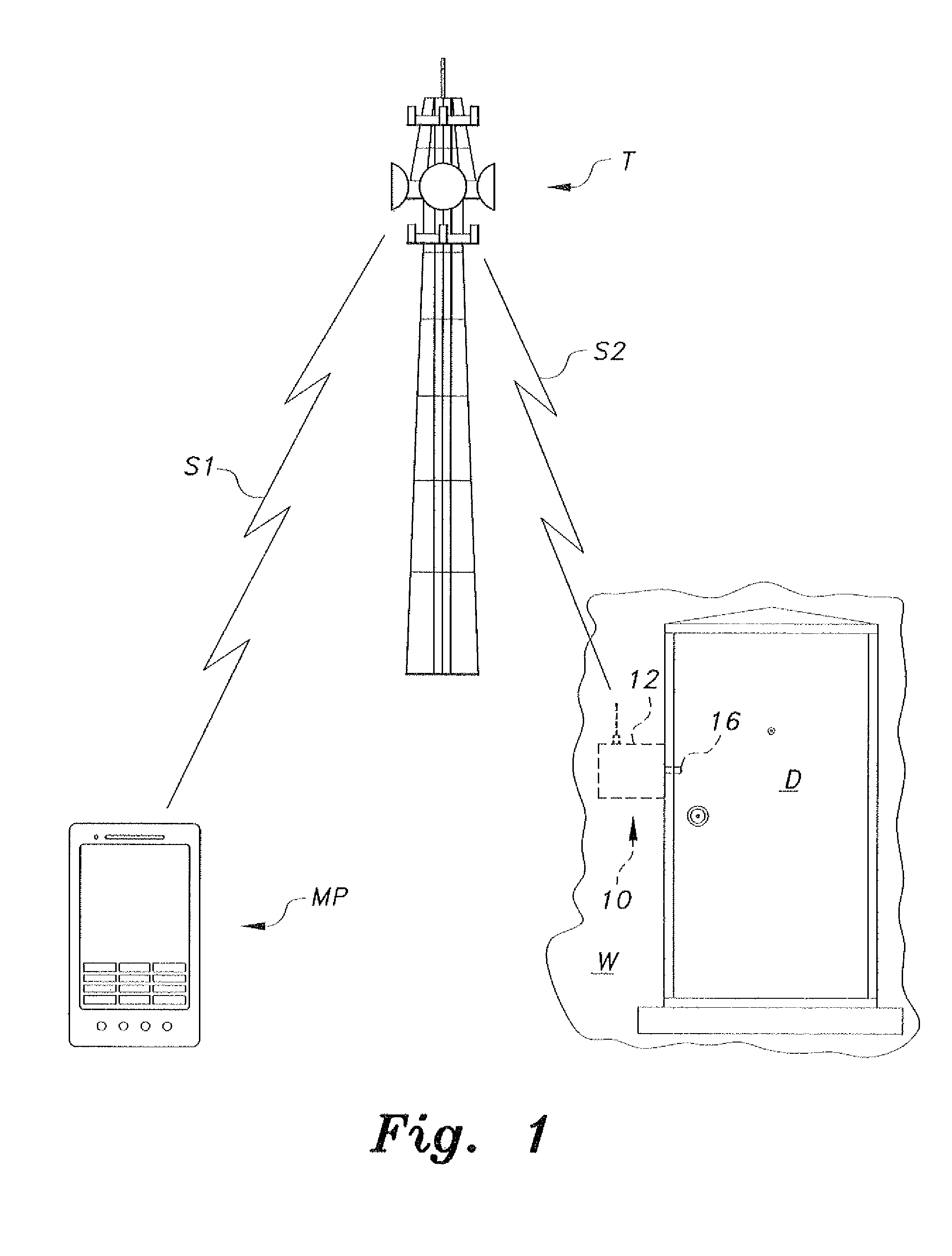 Remotely actuated door lock