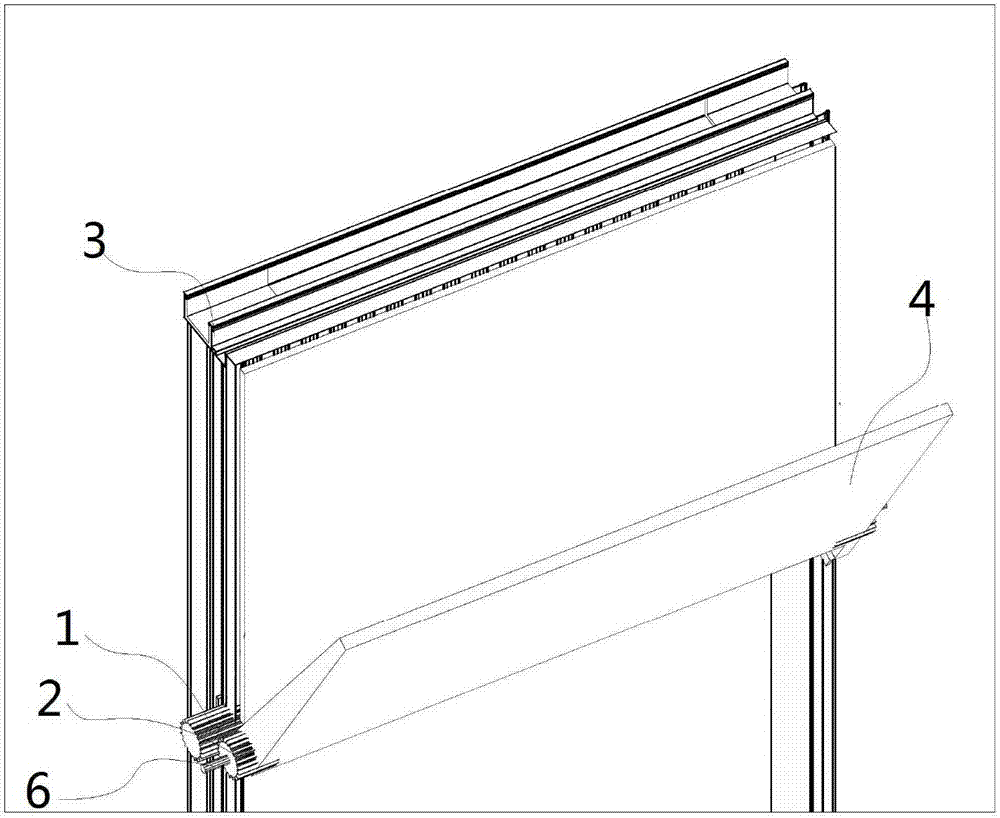 Curtain wall decorative strip structure and installing technology thereof