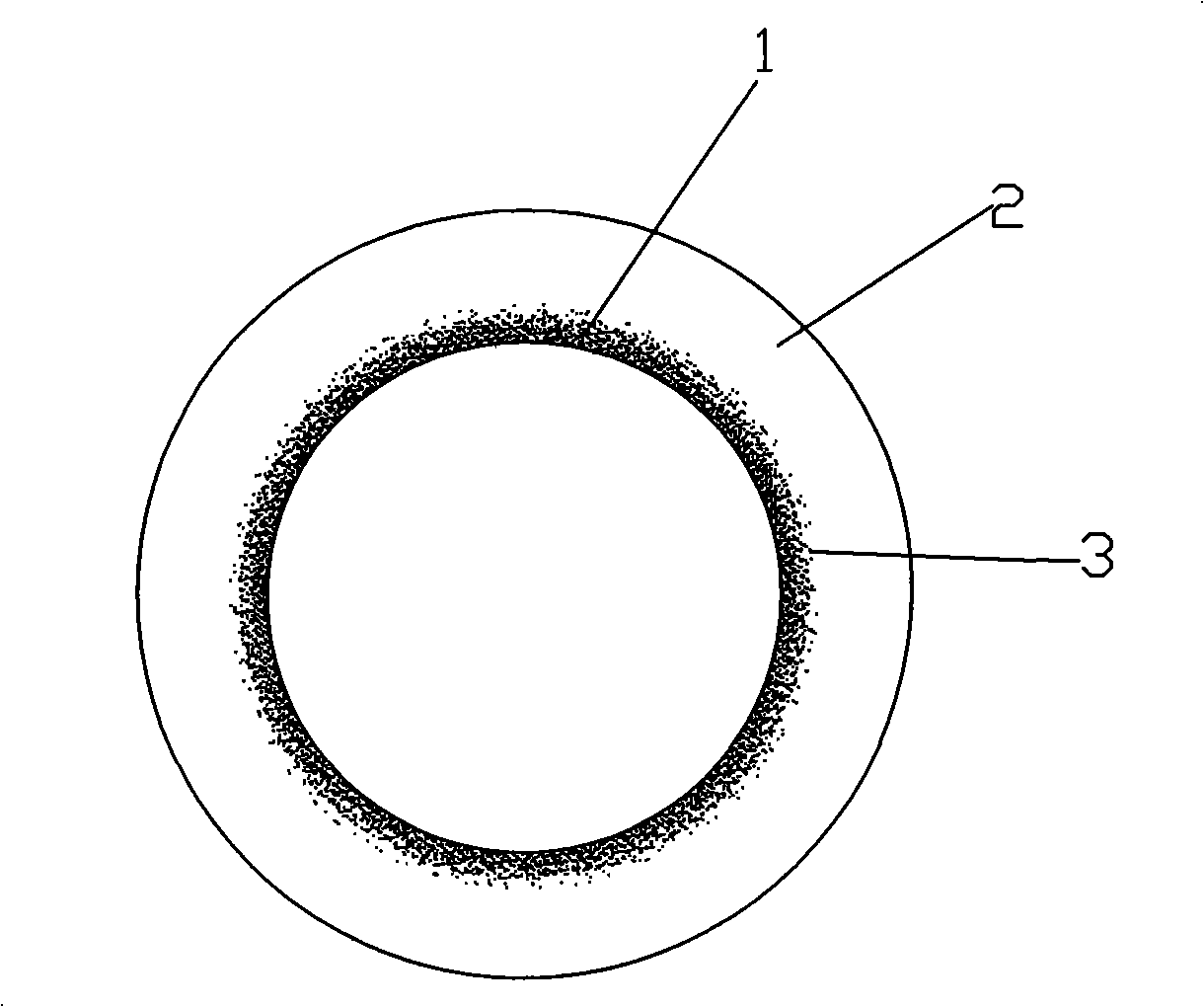 Inner layer granule reinforced cylinder sleeve and method of manufacture