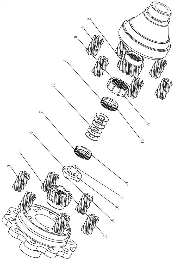 Locking differential mechanism