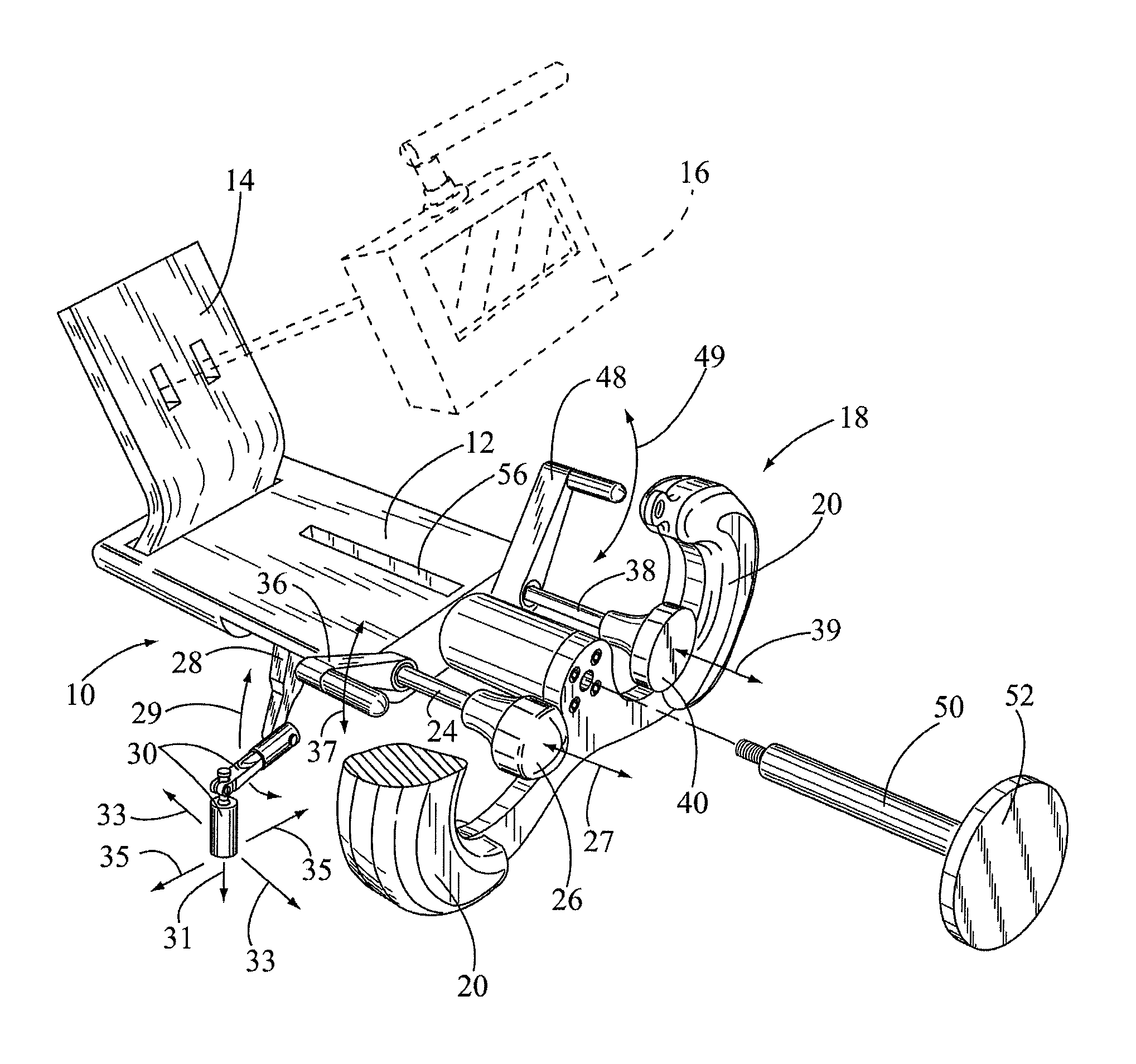 Portable cockpit yoke assembly