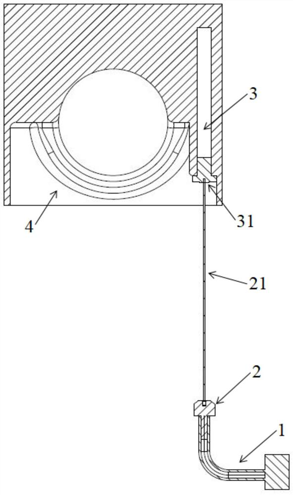 Targeting method for cooling nozzle