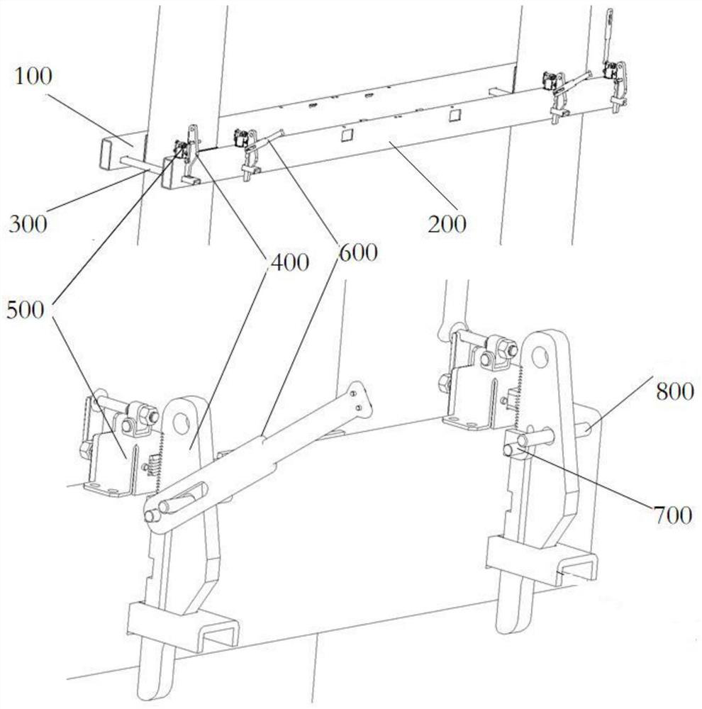 A pole-mounted transformer cross-arm installation and disassembly mechanism and usage method