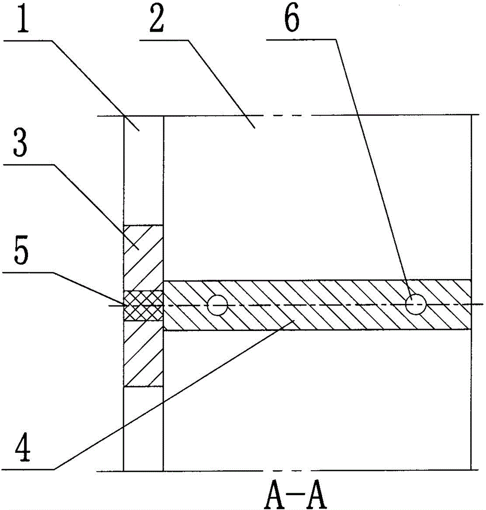 Horizontal frame and vertical frame connection structure of T-shaped steel joist