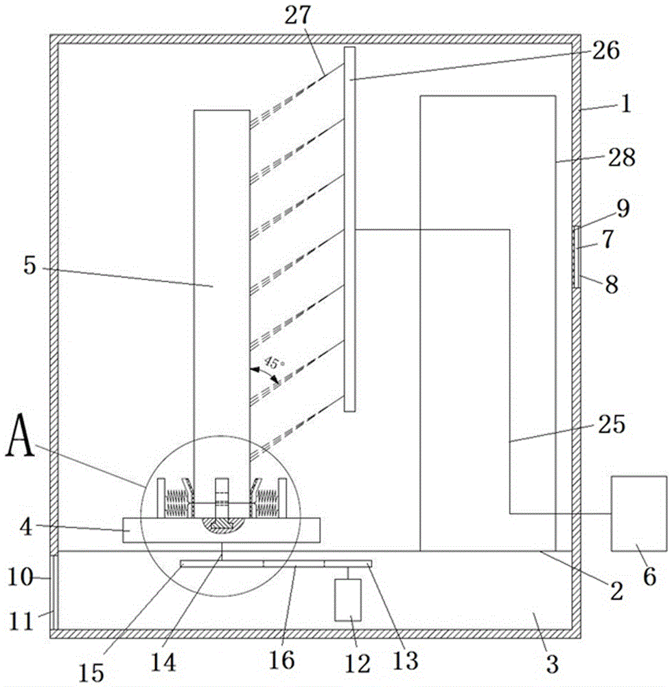 Machining method of wood stair solid wood stand pillar with dual-rectangular-shaped patterns