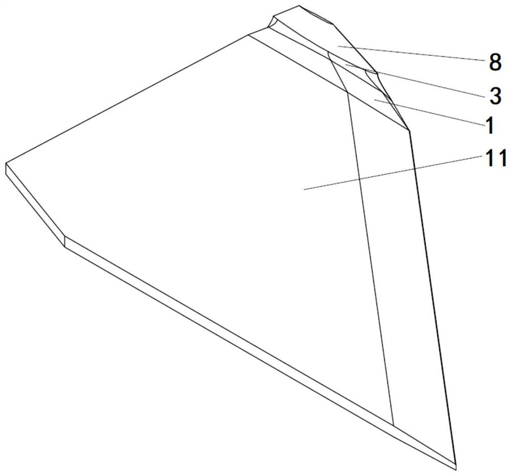 Double-feather winglet device with variable inclination angle
