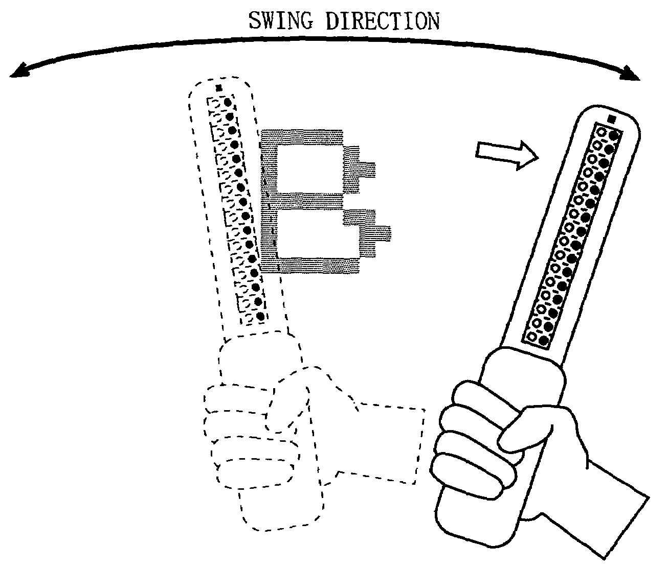 Swing-type display device