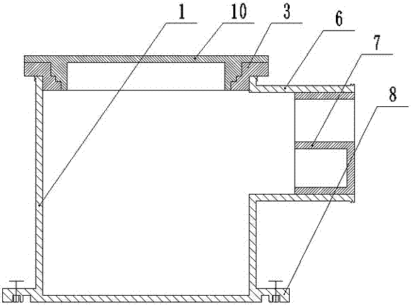 Multipurpose structural slab pre-embedded water vat type leakproof stinking-proof ponding disposer