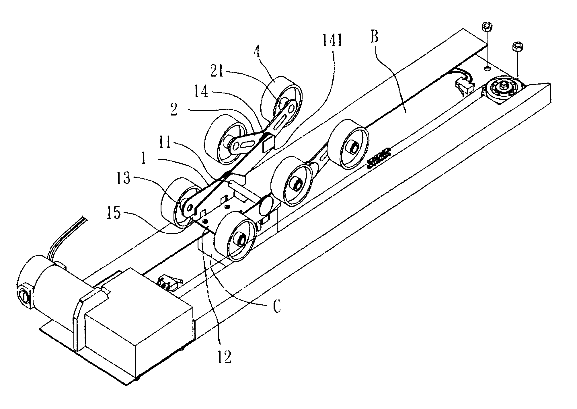 Massaging wheel assembly