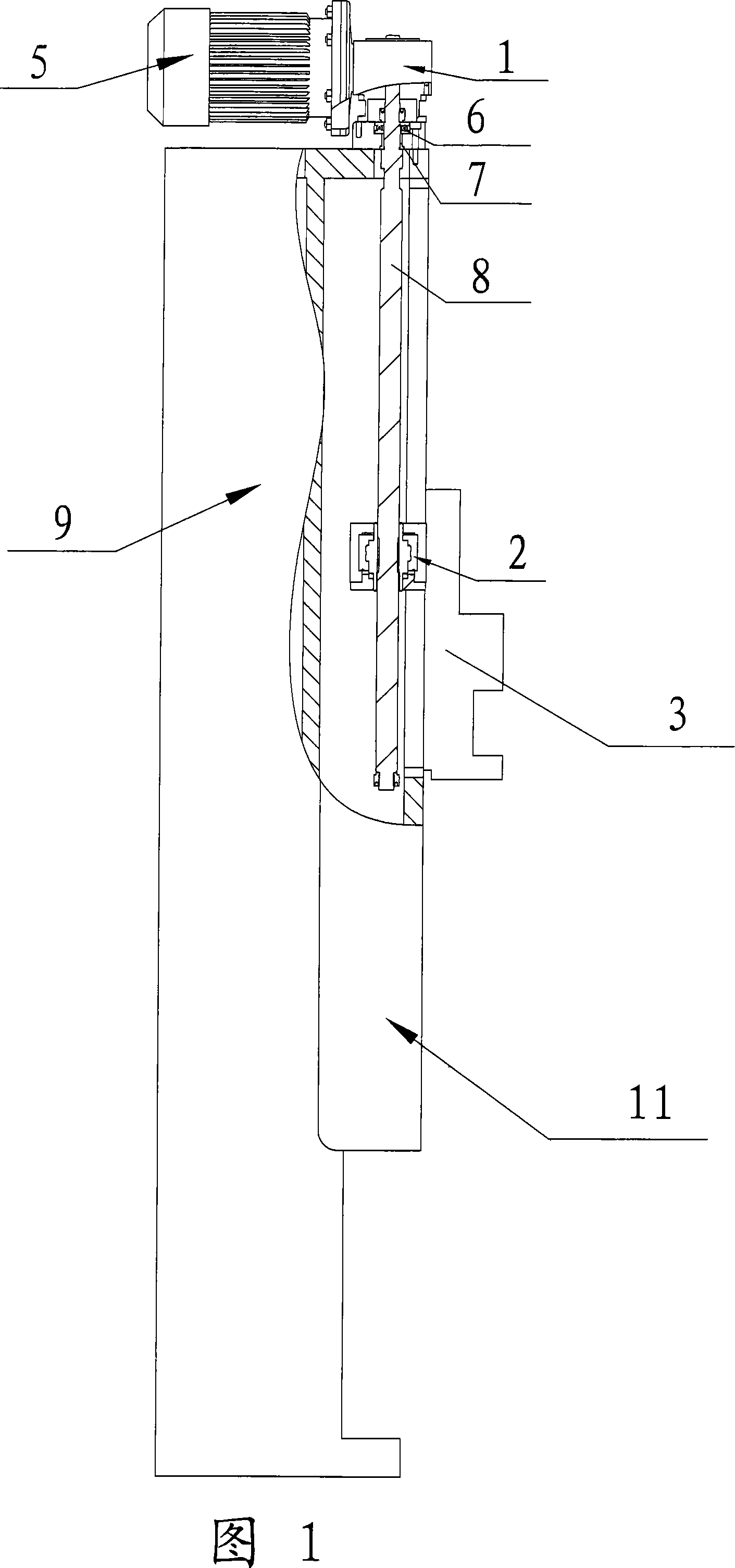 Double-worm and worm gear transmission mechanism used for machine tool