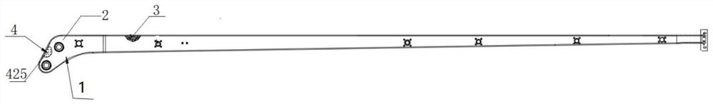 Joint for carbon fiber composite arm section and preparation method of joint