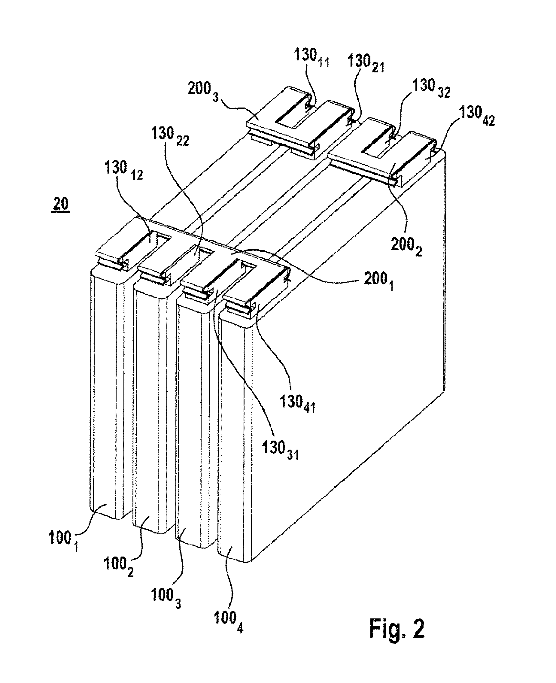 Cell connector and battery cell, battery module, battery, battery system, vehicle and method for producing a battery module