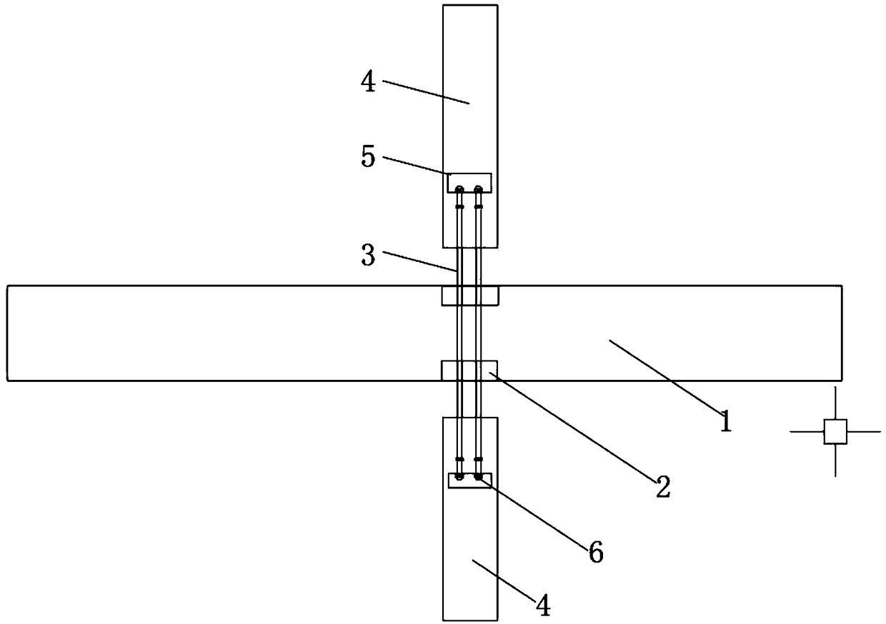 Novel assembly type primary and secondary beam connecting node and connection method thereof