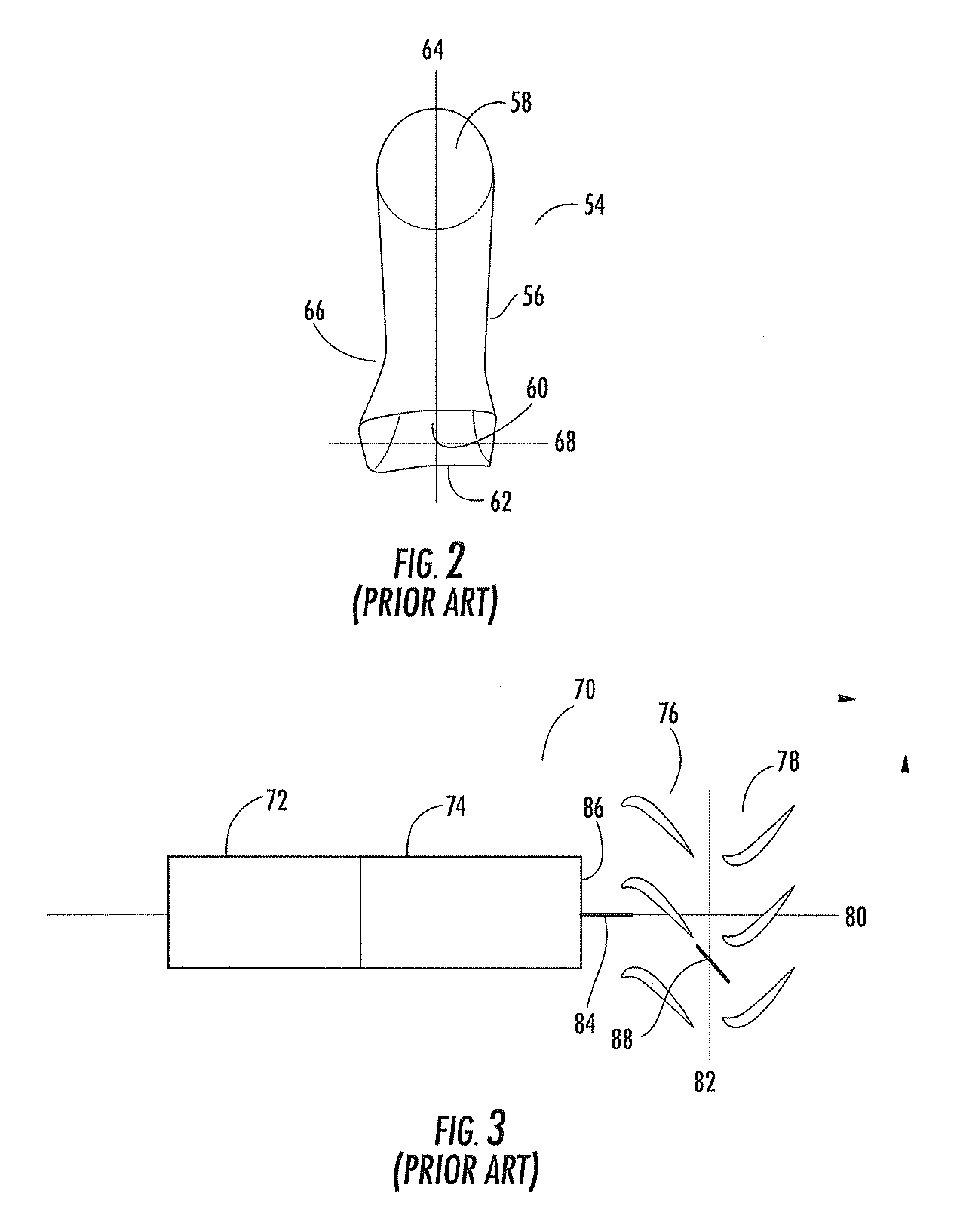 Transition with a linear flow path with exhaust mouths for use in a gas turbine engine