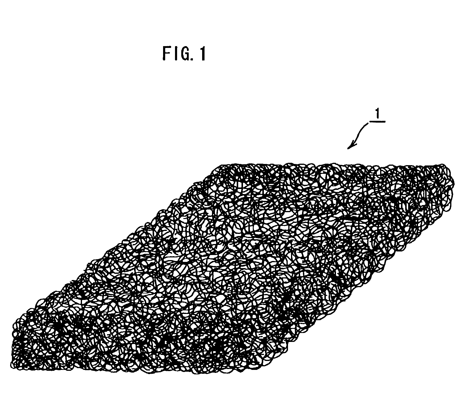 Three-dimensional net-like structure, and method and device for producing three dimensional net-like structure