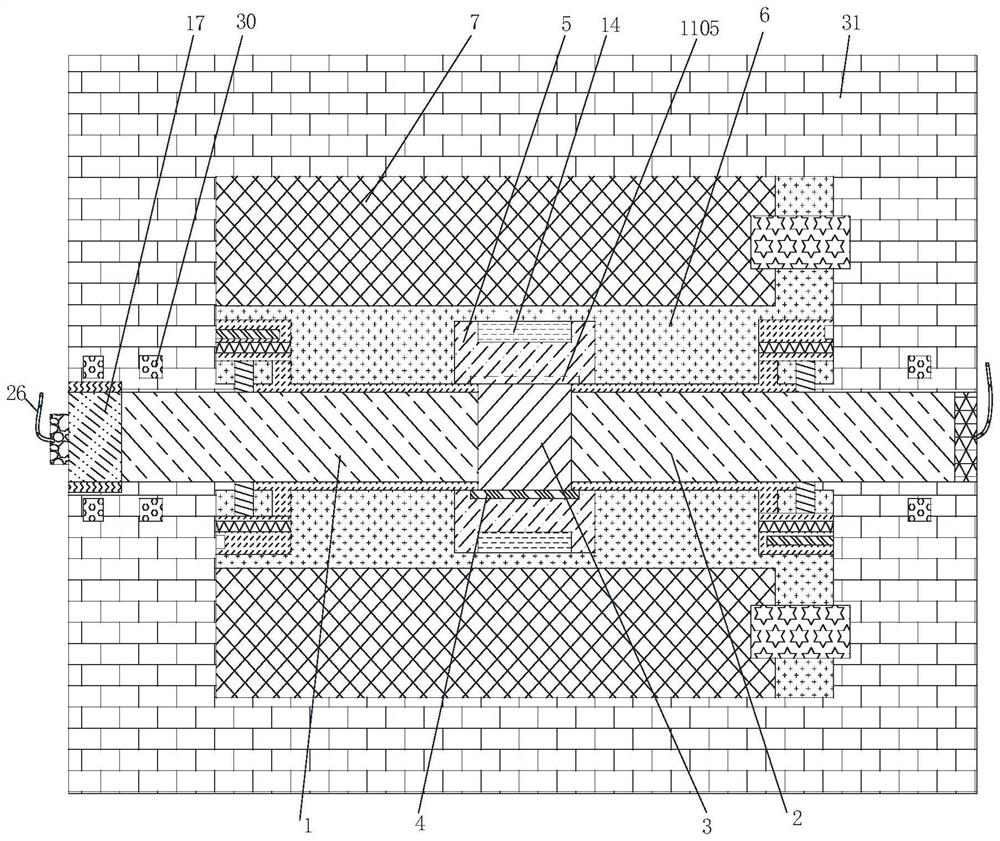 Triaxial experimental device for accurately simulating dynamic impact compression of rock-soil body