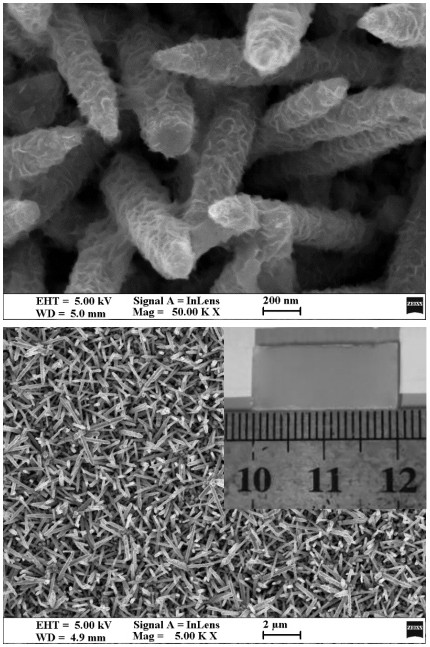 Cadmium sulfide-sulfur indium zinc heterojunction nanorod array composite material and preparation method thereof