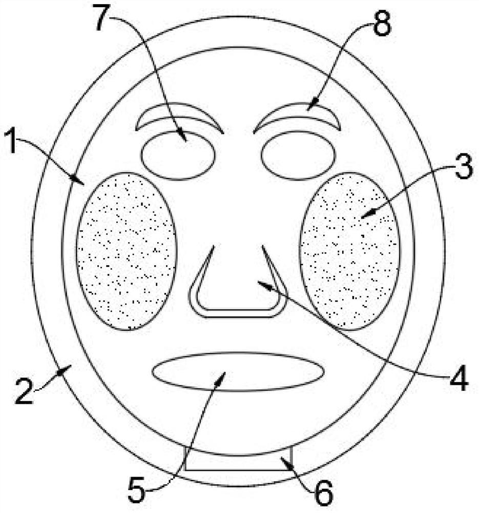 Hyaluronic acid maintenance facial mask and use method thereof