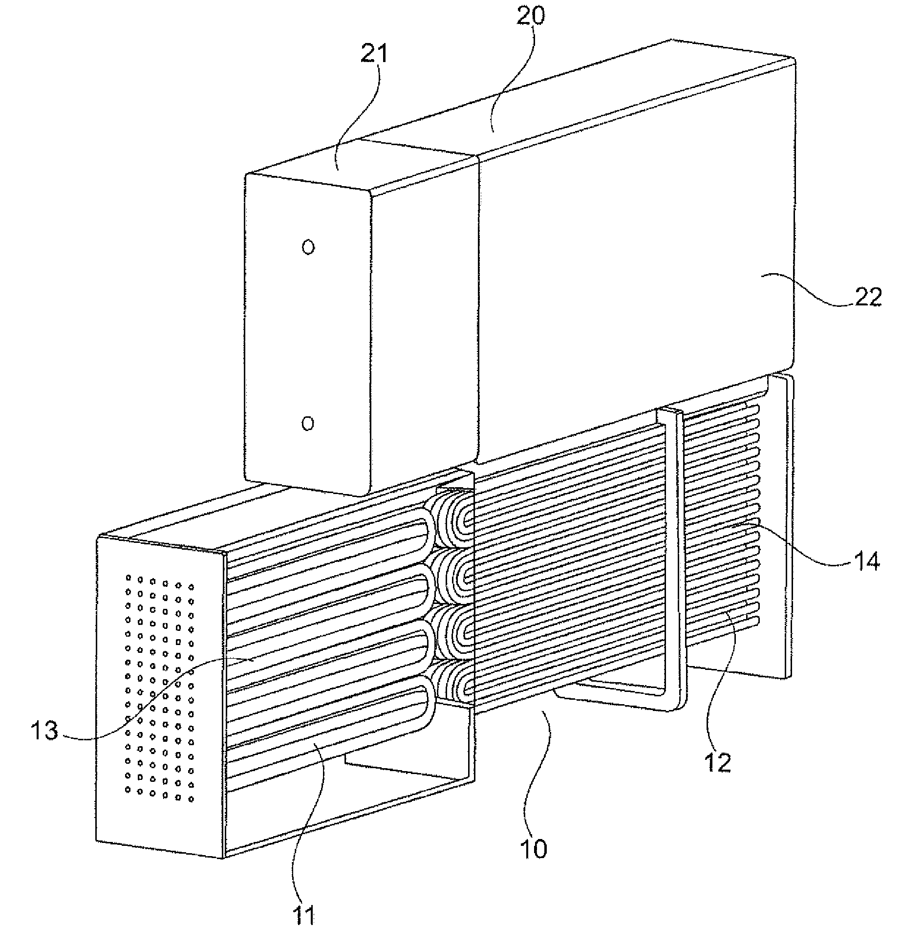 Heat exchanger unit and thermotechnical system